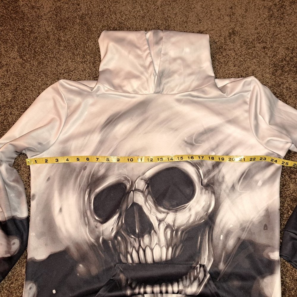 Awesome Skull-All Over Print Unisex Hoodie size XXL/XXXL - Picture 9 of 11